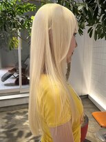 ローエ バイ デコ(Rohe by DECO)&nbsp;【廣川】ブリーチ抜きっぱなし/ホワイトブロンド/ロング