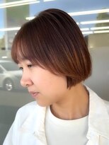 美容室 びゃんびゃん 社店&nbsp;デザインカラー/フェイスフレーミング/ダブルカラー/ボブ