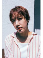 ナインセンス 下北沢(9_________nine sense)&nbsp;レディースショート×オレンジカラー【下北沢】