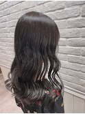 暗髪透明感グレージュ×ブルージュカラー×ニュアンスカラー