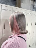 エゴ 池袋(EGO) インナーカラーホワイトグレージュピンク