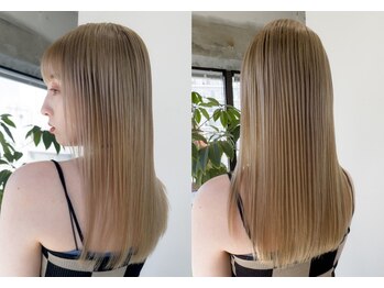 エマージュ 上野御徒町(Emerge)の写真/[カット+縮毛矯正+Tr￥11500～]クセやうねり対策◎ダメージが気になる人でも安心の酸性ストレートもご用意*