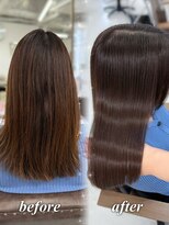 ハピネス 梅田茶屋町店(HAPPINESS)&nbsp;韓国風/レイヤーカット/顔周り/顔まわり/髪質改善/ベージュ