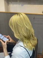 美容室オルセー&nbsp;イエローハイトーンカラー