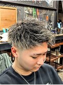 【ツイストパーマ×ホワイトメッシュ】