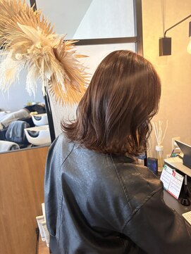 ティア ヘアデザイン(Theia hair design) ミディアムボブ×ブラウンカラー