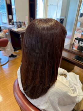 トイロ(toiro) レイヤーカットミルクティーベージュブリーチなしダブルカラー