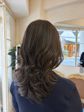 アミュレ ヘア サロン(Amule hair salon) ロングハイレイヤーくびれ巻き世田谷美容院ロングハッシュカット
