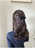 ハーフアップ