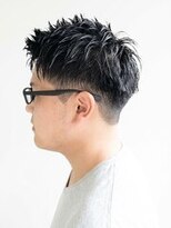 ヘアークリエイ トポライトウィロー 烏丸(Hair Create Polite willow) 刈り上げショート束感/ツーブロック短髪/スパイキーショート