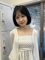 セブンルックス モカ 宇都宮鶴田店(7LOOKS mocha)&nbsp;韓国風 黒髪Bob #韓国風ボブ#黒髪ボブ#韓国スタイル