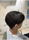 襟足ありセンターパート