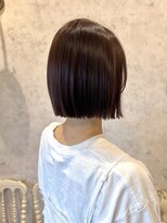 ディーヴァヘアーエズ(DIVA hair Eze)&nbsp;似合わせミニボブ×オレンジブラウン切りっぱなしボブ