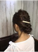 綺麗めラフなルーズアレンジ＊/黒髪ロングストレート