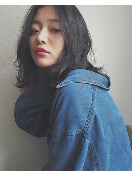 チョビー(Chobii) 【chobii】/小顔カット/デジタルパーマ/暗髪ダークアッシュ