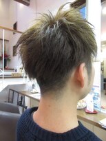 コアフィールフィス(COIFFURE fils) 【見附・今町】ツーブロショート カーキアッシュ