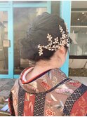 まとめ髪、袴ヘアセット☆
