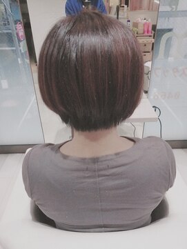 ヘアアンドネイルイミュン(Hair&Nail immune) 大人カジュアルボブ　30代40代50代　カラーで髪質改善