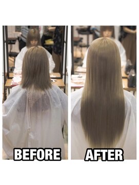 フュルスティン(FURSTIN) 10代20代30代40代うる艶人毛100%シールエクステ70本表参道6