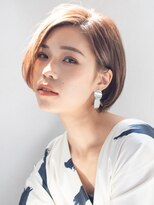 テラスコード(TERRACE CODE) 小顔補正立体カット　グレージュカラー　ハンサムショート