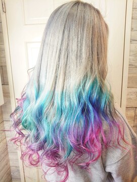 ヘアメイク フォックス 錦店(hair make FOX) ユニコーンカラー