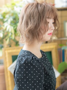 カバーヘア ブリス 川口(COVER HAIR bliss) 大人可愛い外国人風ハイトーンボブウルフTa10代20代30代