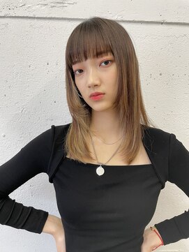 トゥーリ 薬院店(tuuli) tuuli miyu サラツヤストレート/姫カット/20代30代40代50代