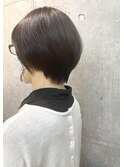 ショートボブ/ショート/ブラウンカラー/SAORI