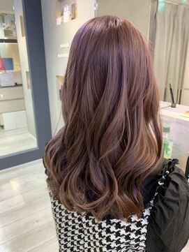 ヘアー ミッション 心斎橋店(hair Mission) 韓国風カシスピンク