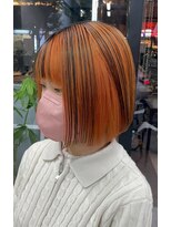 セレーネヘアー(Selene hair) orange × black