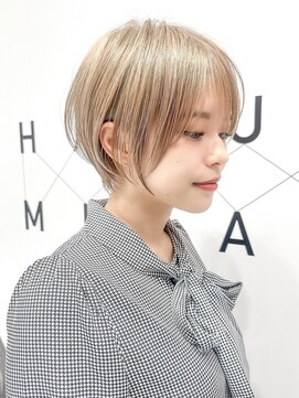 ハルキミナト ジャパン ヨコハマ(HARUKI MINATO japan YOKOHAMA) 束感ショート/ホワイトブロンド20代30代40代50代