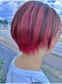 アンブレラカラー ブリーチ 刈り上げ女子20代30代40代