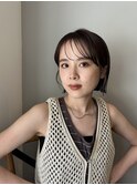 切りっぱなしボブ/姫カット/前髪/原宿神宮前