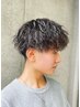 【men's】メンズカット+パーマ+ハイライトメッシュ　　[八王子/メンズ/men's]