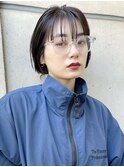 【MINX原宿表参道】黒髪束感ボブ/切りっぱなしボブ