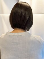 シエル バイ ケンジ 登戸 生田(CIEL by KENJE)&nbsp;オリーブグレージュカラーベージュレイヤーボブ韓国風ヘア