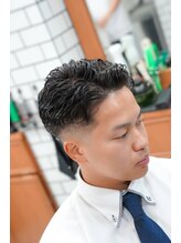 バーバーショップ ノア 2nd(BARBERSHOP NOR) ビジネススタイル/スキンフェード/毛流れパーマ/七三分け