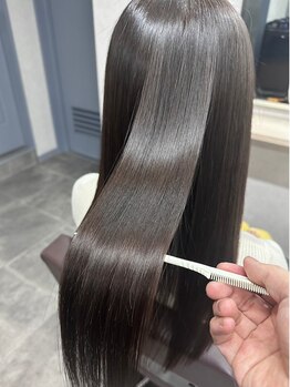 グルグル 清澄白河(GULGUL)の写真/諦めていた縮毛矯正も、ダメージレス縮毛矯正でシルクのような憧れの髪質を手に入れて[清澄白河/髪質改善]
