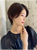 【美シルエット×大人ハンサム】丸みショートボブ