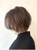 【Clair雲山】グレージュ大人ショートボブ