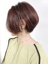 モリオフロムロンドン 原宿本店(morio from London)&nbsp;【morio原宿】前下がりショート　ハイライトカラーピンク