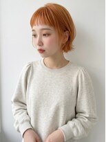キビト(kibito) ミニボブオレンジカラー10代20代30代東新宿御苑若松河田曙橋