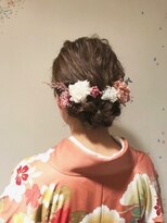 ネオリーブリノア 北千住東口店(Neolive Linoa)&nbsp;ドライフラワー　着物　ヘアセット