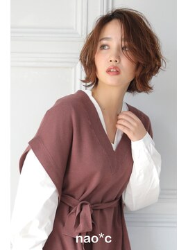 ナオシ 田原台店(nao c) 【北生駒/nao*c】大人かわいい小顔ナチュラルフェミニンボブ
