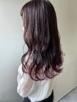 エル セルカ 高田馬場(el CERCA)&nbsp;パープル裾カラーグラデーション×波ウェーブ【el CERCA高田馬場