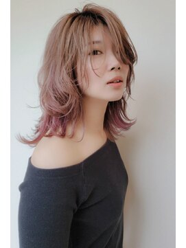 ビアンコカーロ 用賀店(Bianco caro) インナーカラー　ピンク/ベビーピンク/20代30代