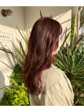 ドレス(DRESS) オレンジブラウン×インナーカラー