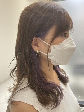 ワン 横浜(ONE005) オリーブベージュ×ラベンダーパープル