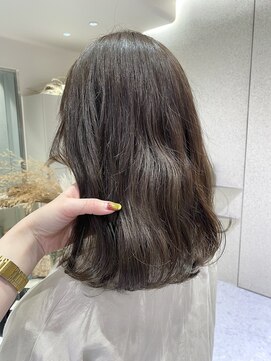 マイル 渋谷(mile) ブリーチなしオリーブカラー