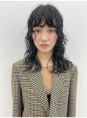 【心斎橋hen】ミディアムパーマ　ウルフパーマ